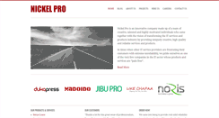 Desktop Screenshot of nickelpro.com